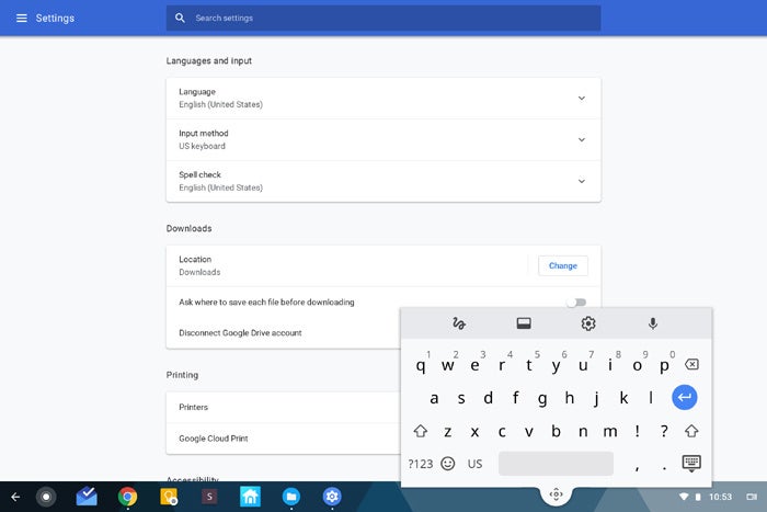 Chrome OS Keyboard