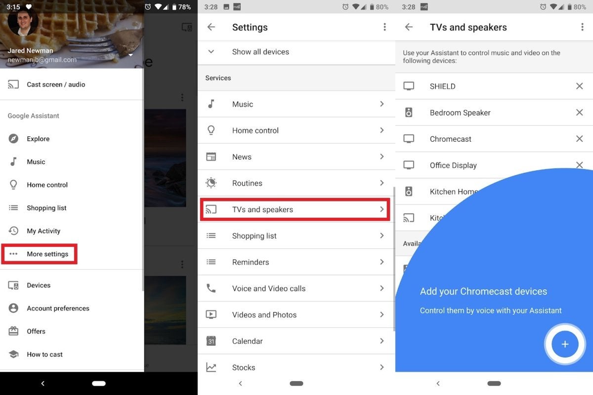 connect google home with chromecast