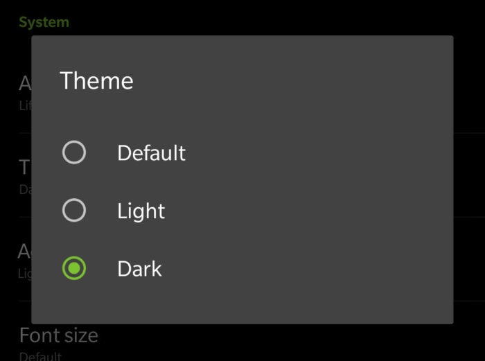 dark theme OnePlus 6