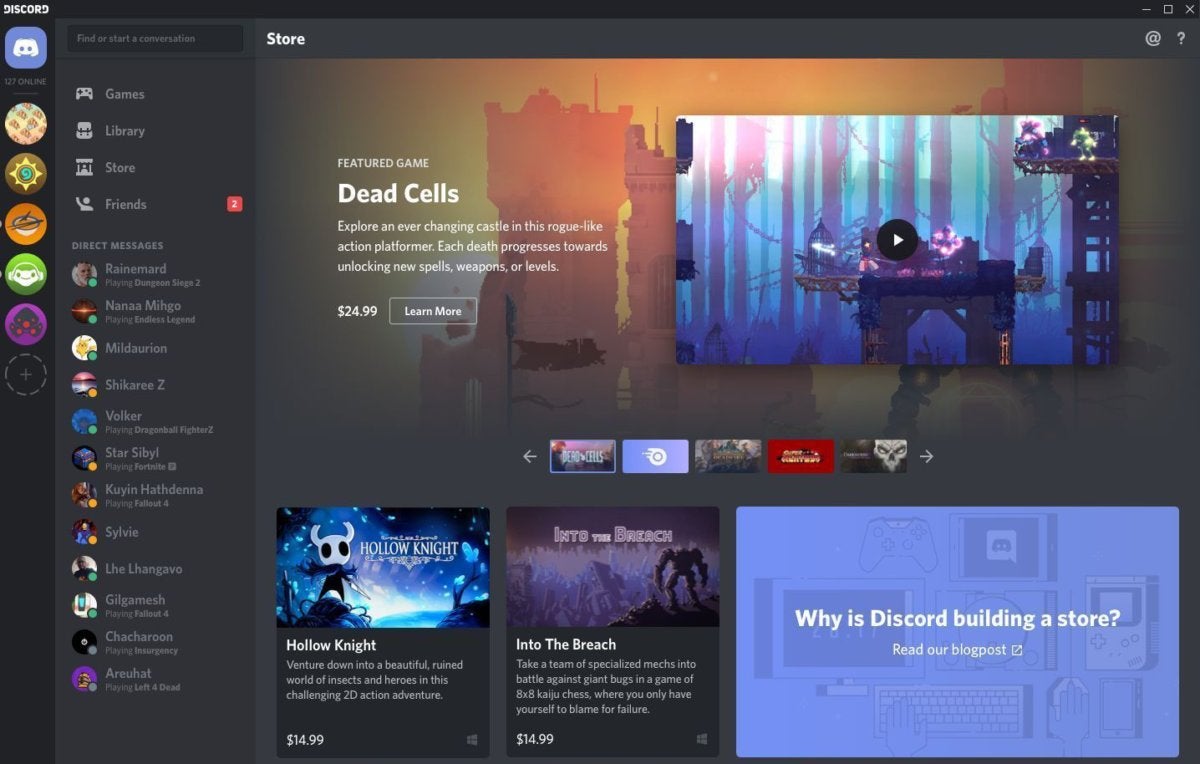 Discord starts selling PC games, unveils a universal game launcher