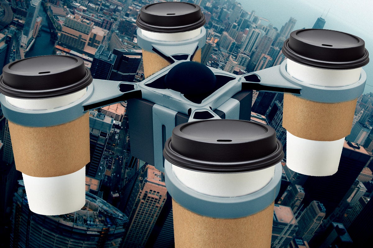 IBM coffee delivery drone patent, IoT, Internet of Things