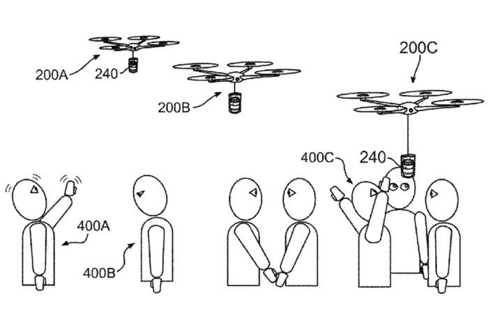 ibm coffee drone patent