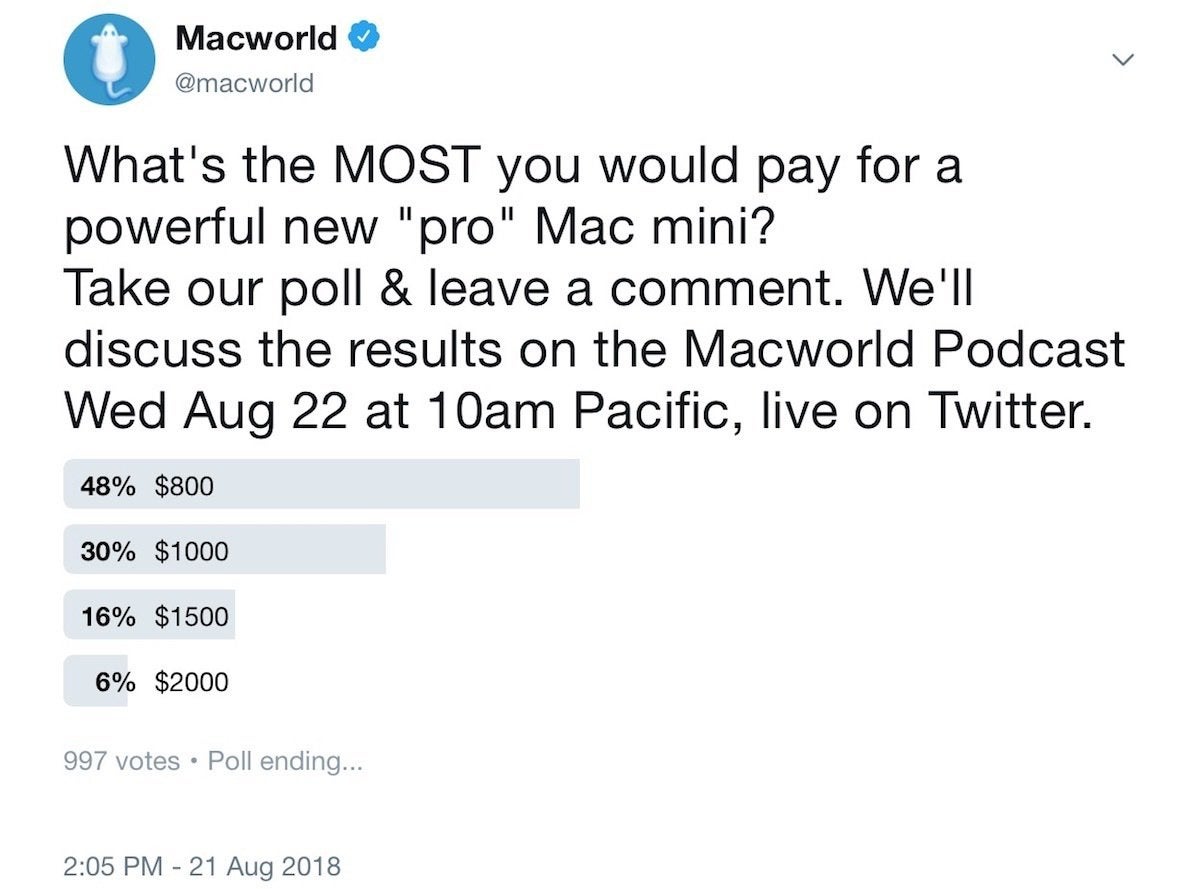 macworld podcast poll 08222018