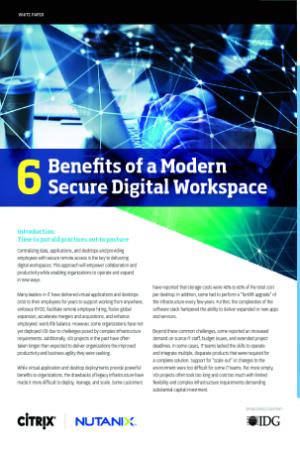 Discover the 6 Benefits of a Modern, Secure Digital Workspace