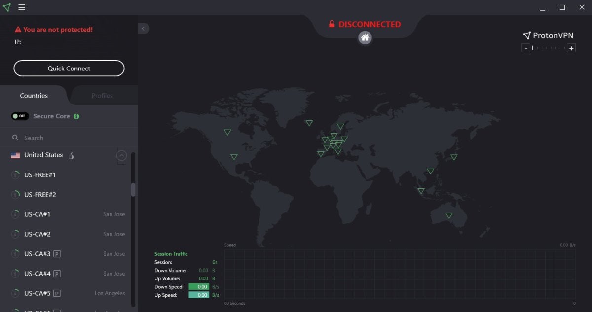 protonvpn locations