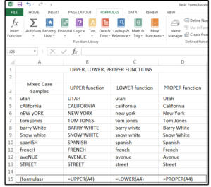 10 use upper lower proper case to alter case of characters