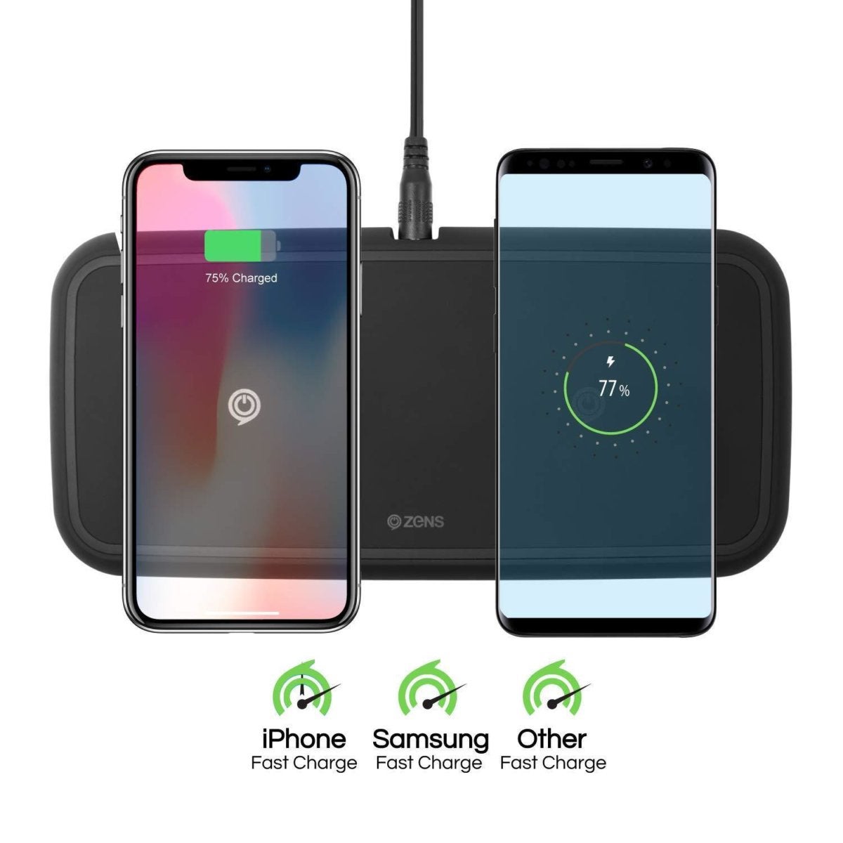 ZENS Wireless Phone Charger Dual
