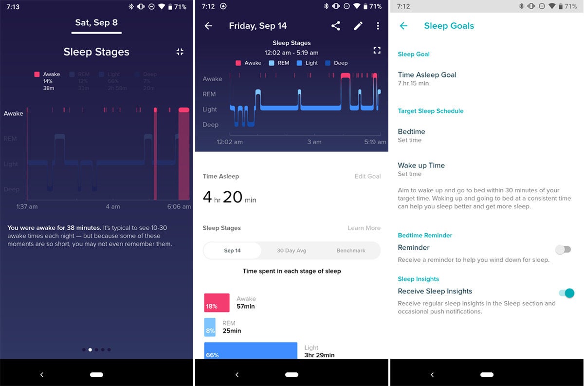 fitbit sleep tracking app