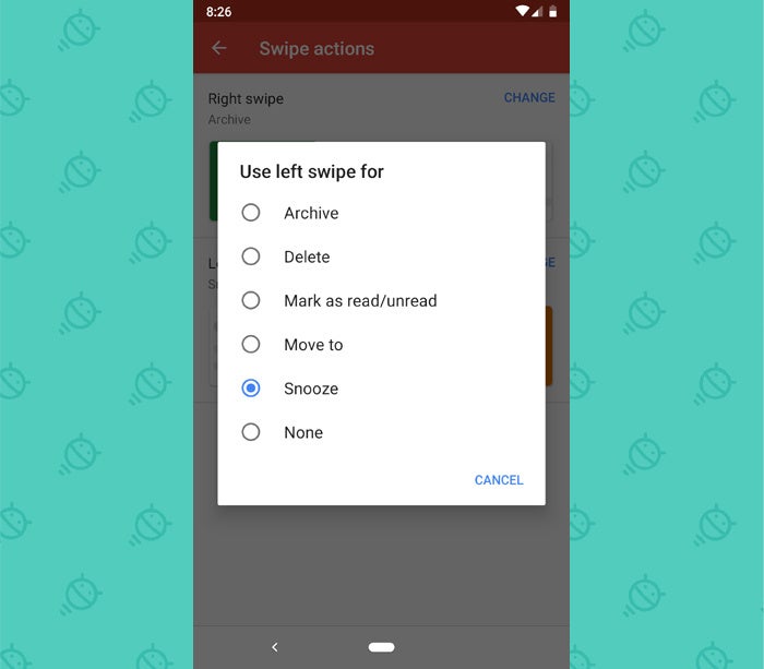 Gmail Android App Features - Swipe Actions