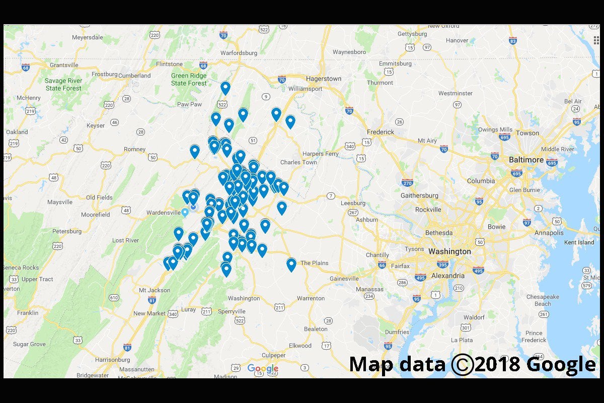 plot postcodes on a map How To Pin A Pile Of Addresses Onto A Google Map Network World plot postcodes on a map