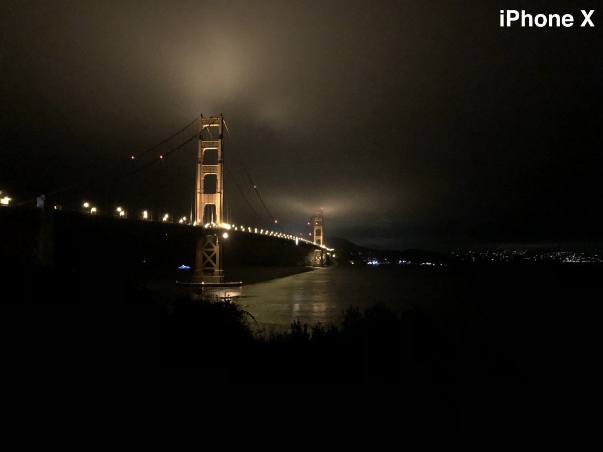 iphone x gg bridge night