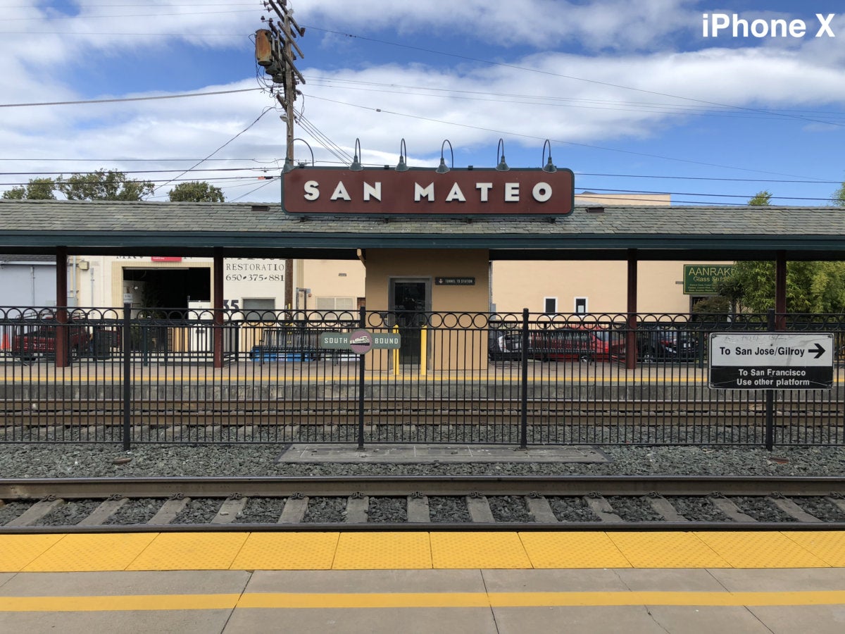 iphone x san mateo caltrain