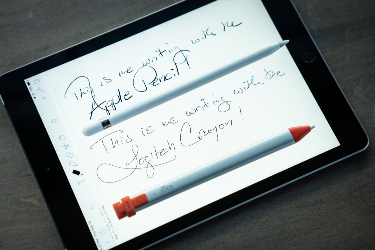 logitech crayon writing compared to apple pencil