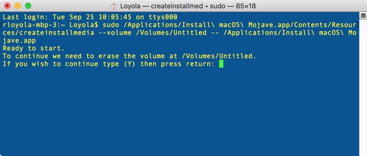 mojave install drive terminal 002