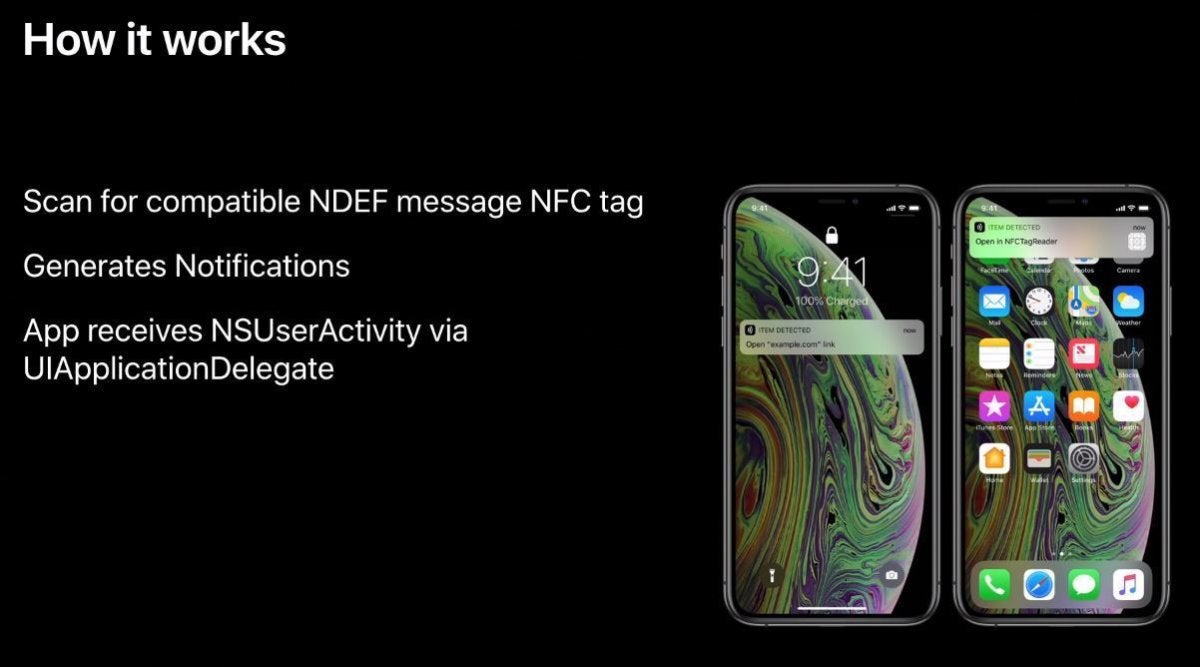 nfc background tag reading