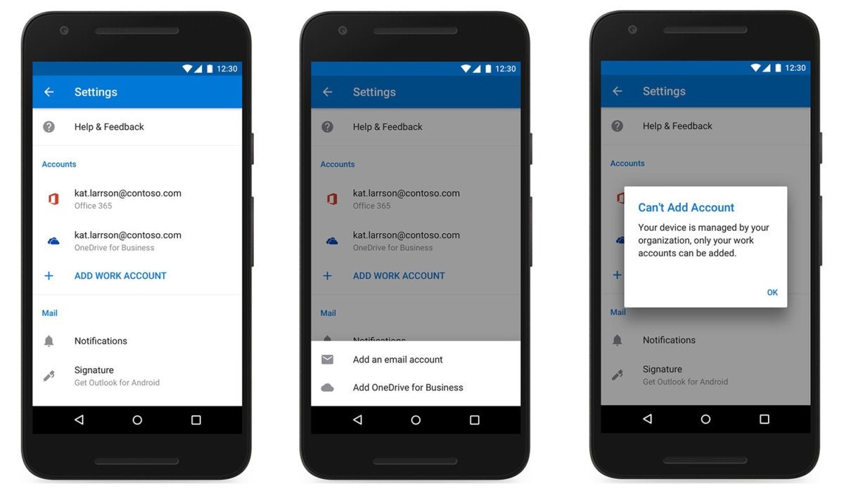 google apps email setup for outlook for android