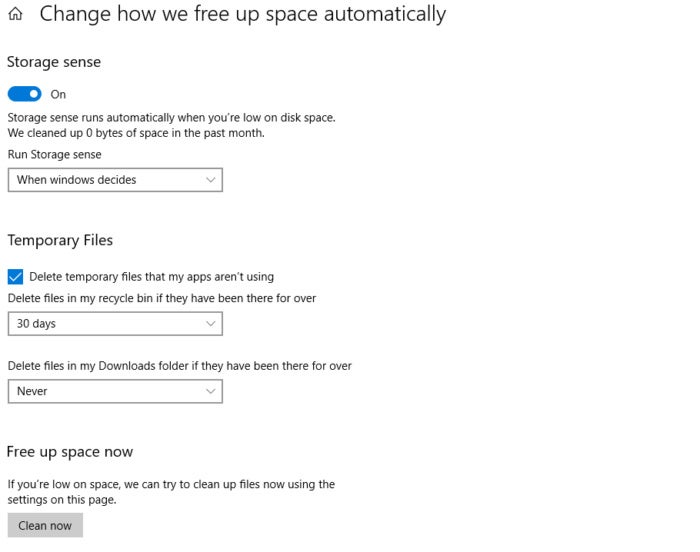 Microsoft Windows 10 storage space deep