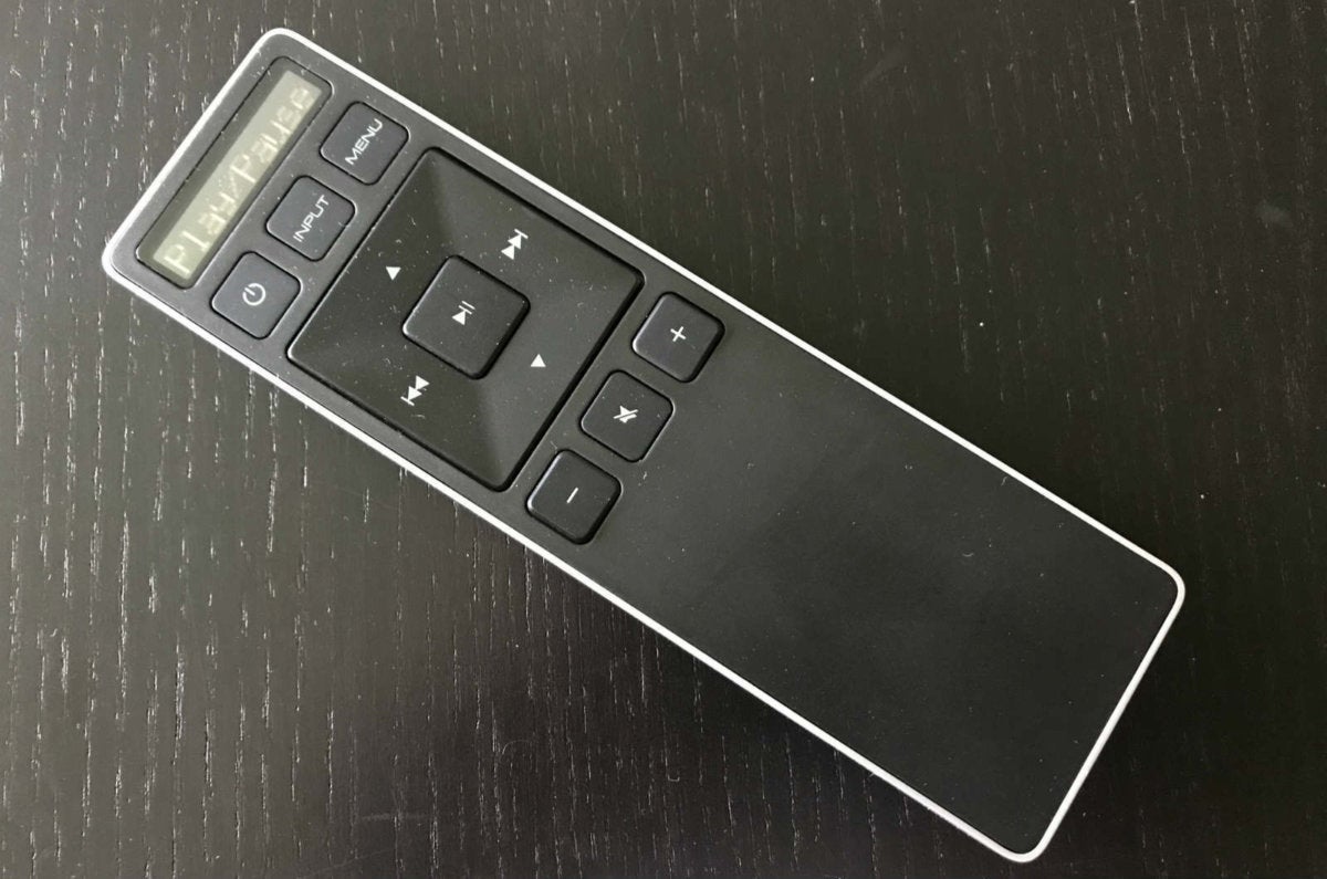 Vizio’s included remote is excellent, though its screen needs better contrast for low-light conditio