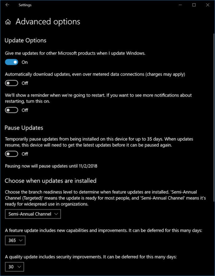 microsoft feature update 1809 download