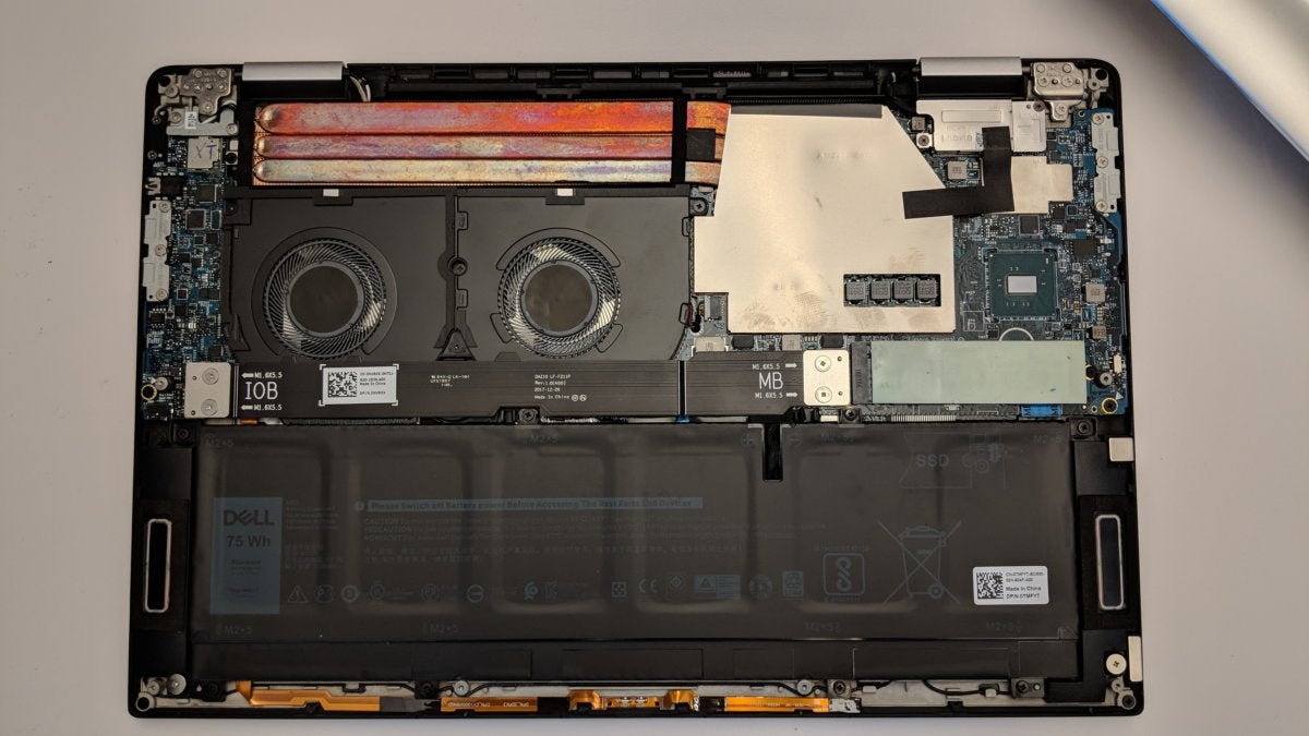 xps 15 2 in 1 inside