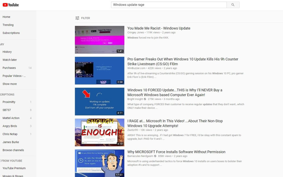 youtube windows rage