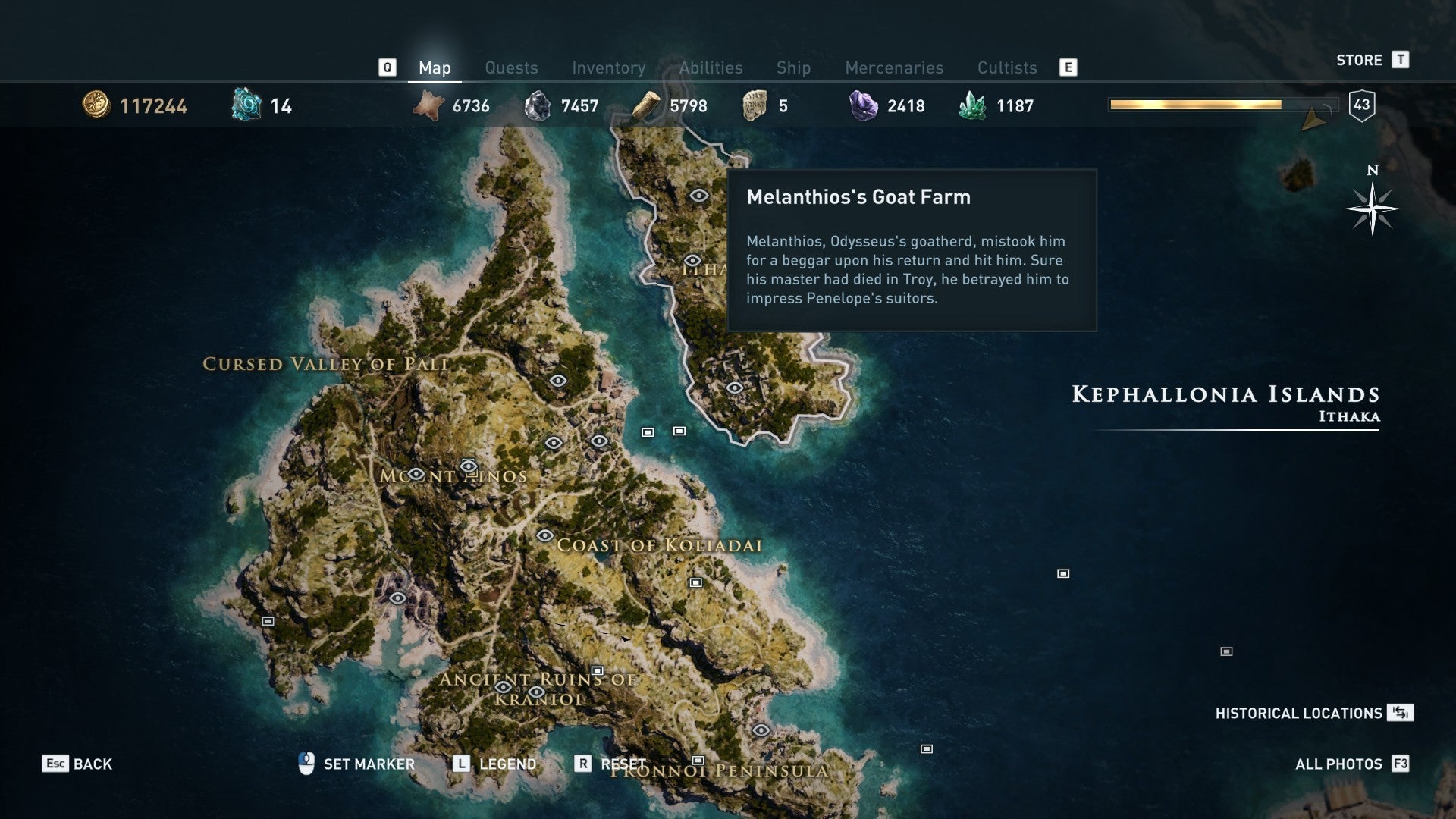 Assassins Creed Odysseys Hidden Historical Locations Map Is Stuffed 