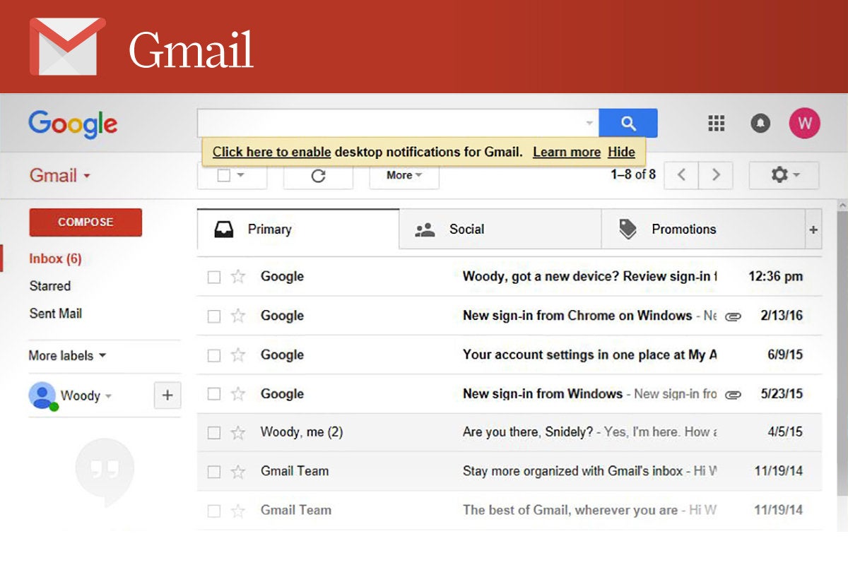 Gmail Windows 10 App