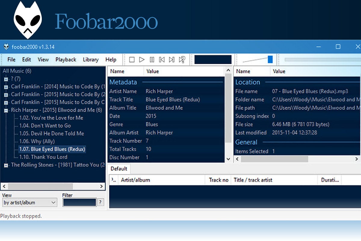 Computerworld  >  Free Apps for Windows 10 > #21- Foobar2000
