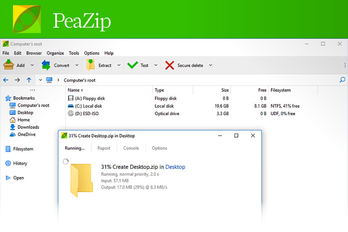 Computerworld  >  Free Apps for Windows 10 > #32 - PeaZip