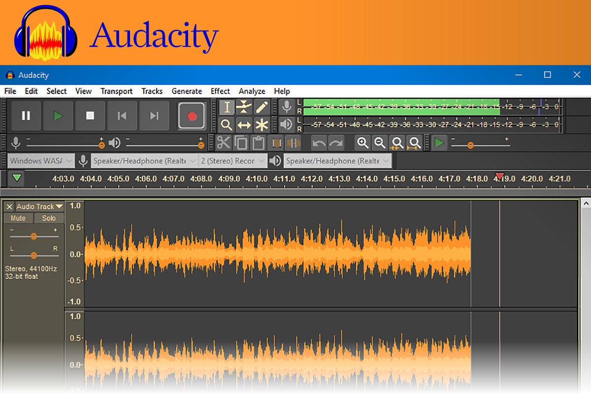 Computerworld  >  Free Apps for Windows 10 > #36 - Audacity