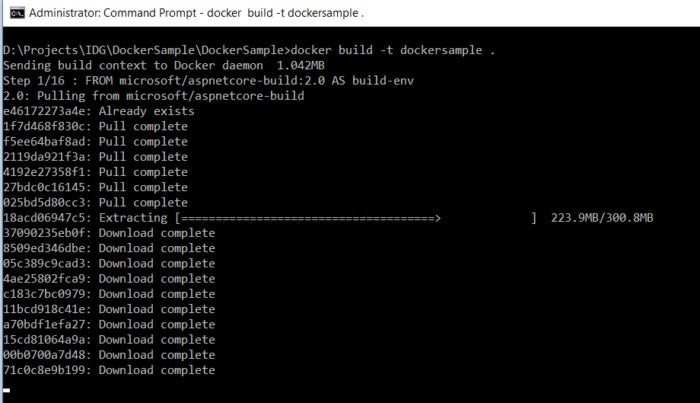 docker aspnetcore 2