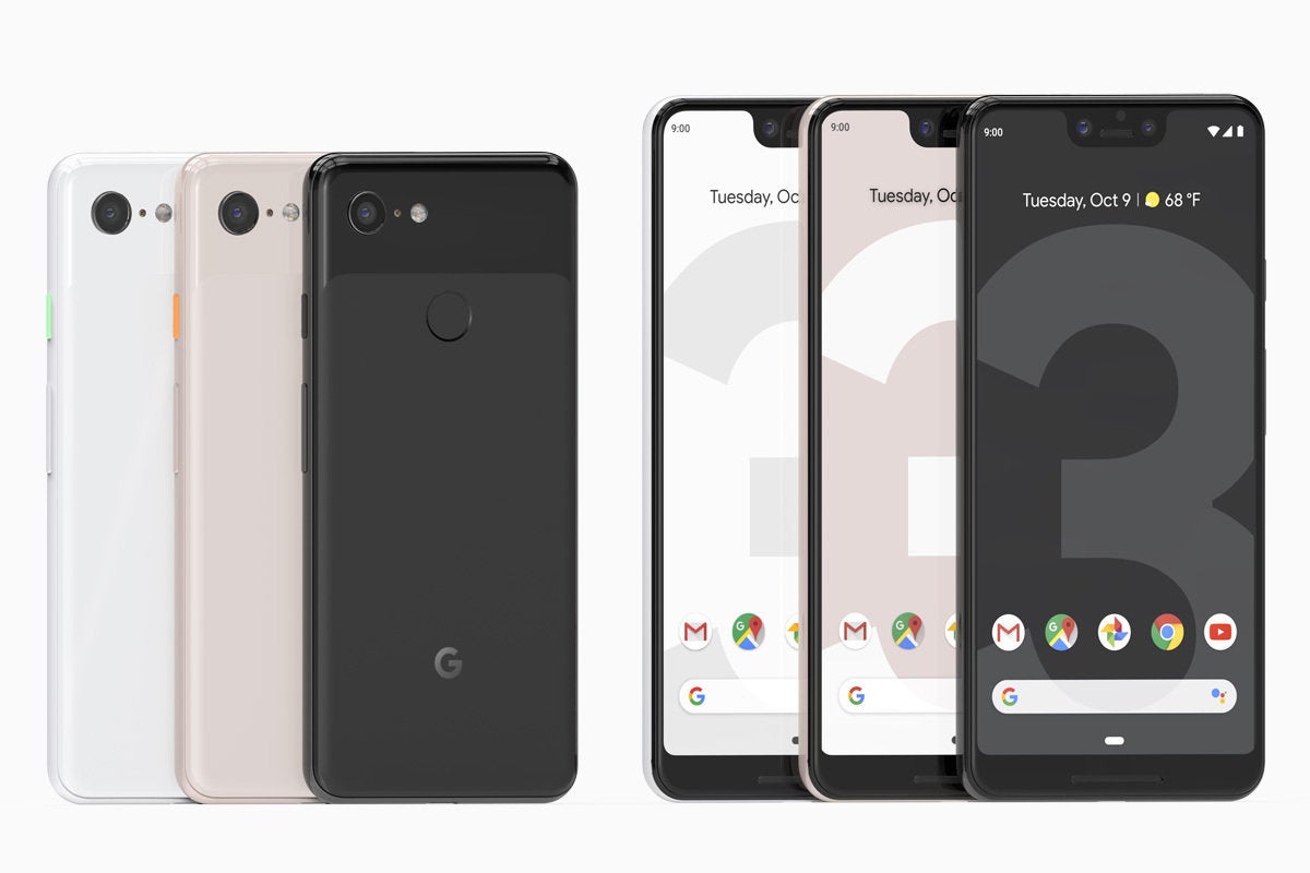 google pixel 3 and 3xl all colors