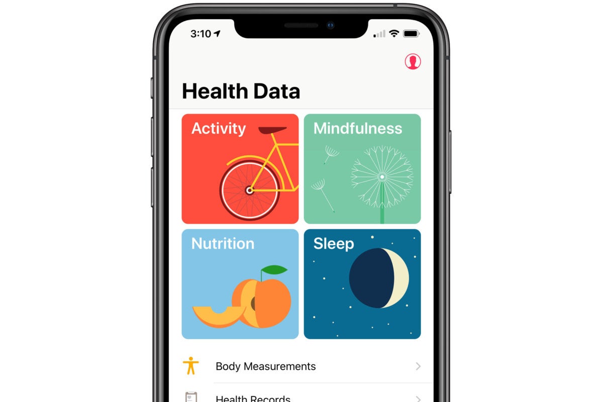health app four items