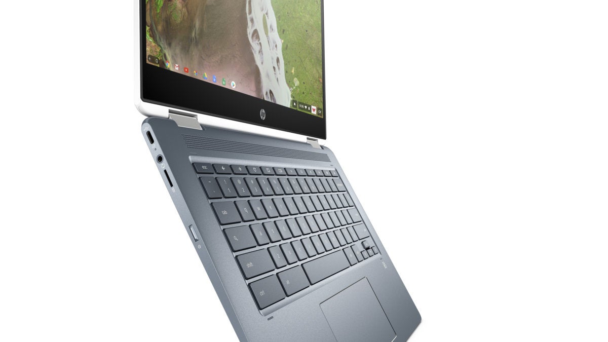 hp chromebook x360 14 open side