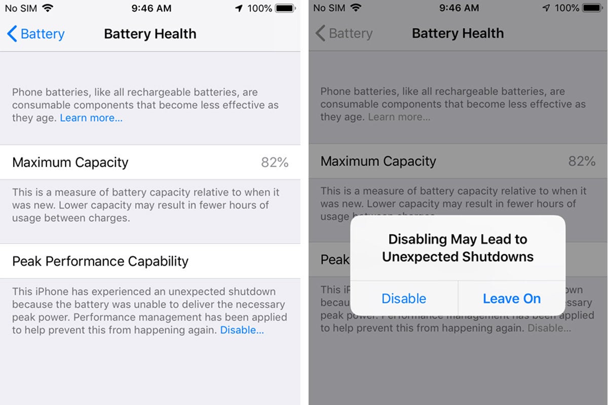 iphone battery perf