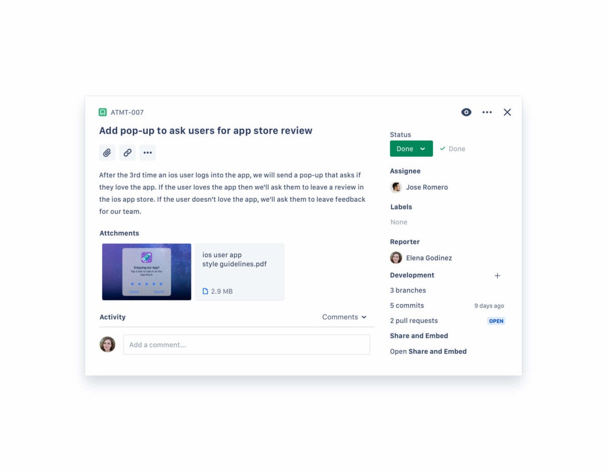new jira issue