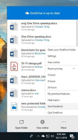 OneDrive sync