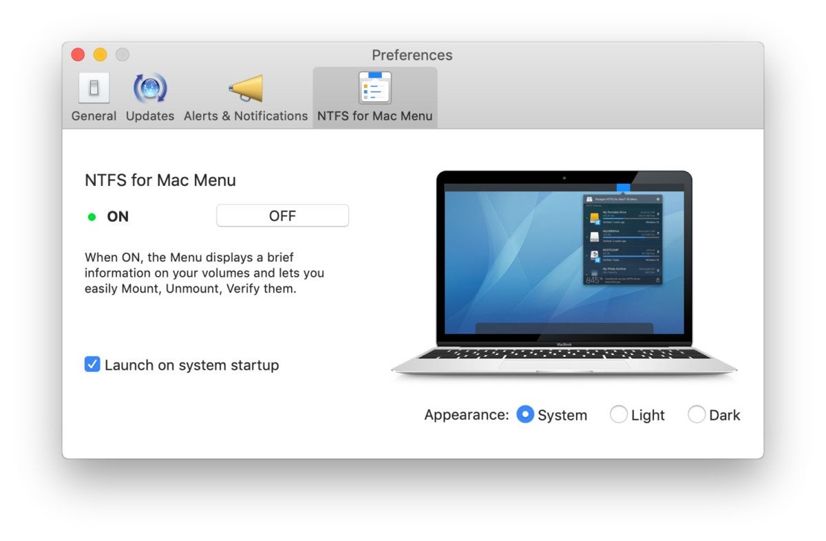 paragon ntfs for mac registering updated components