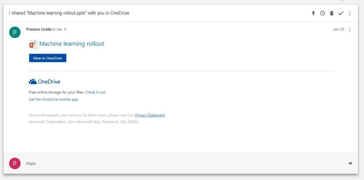 powerpoint 2016 collaboration share email