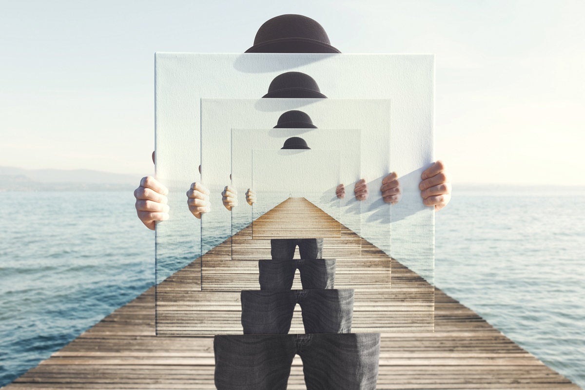 repetition magritte derby hat dock horizon multiply