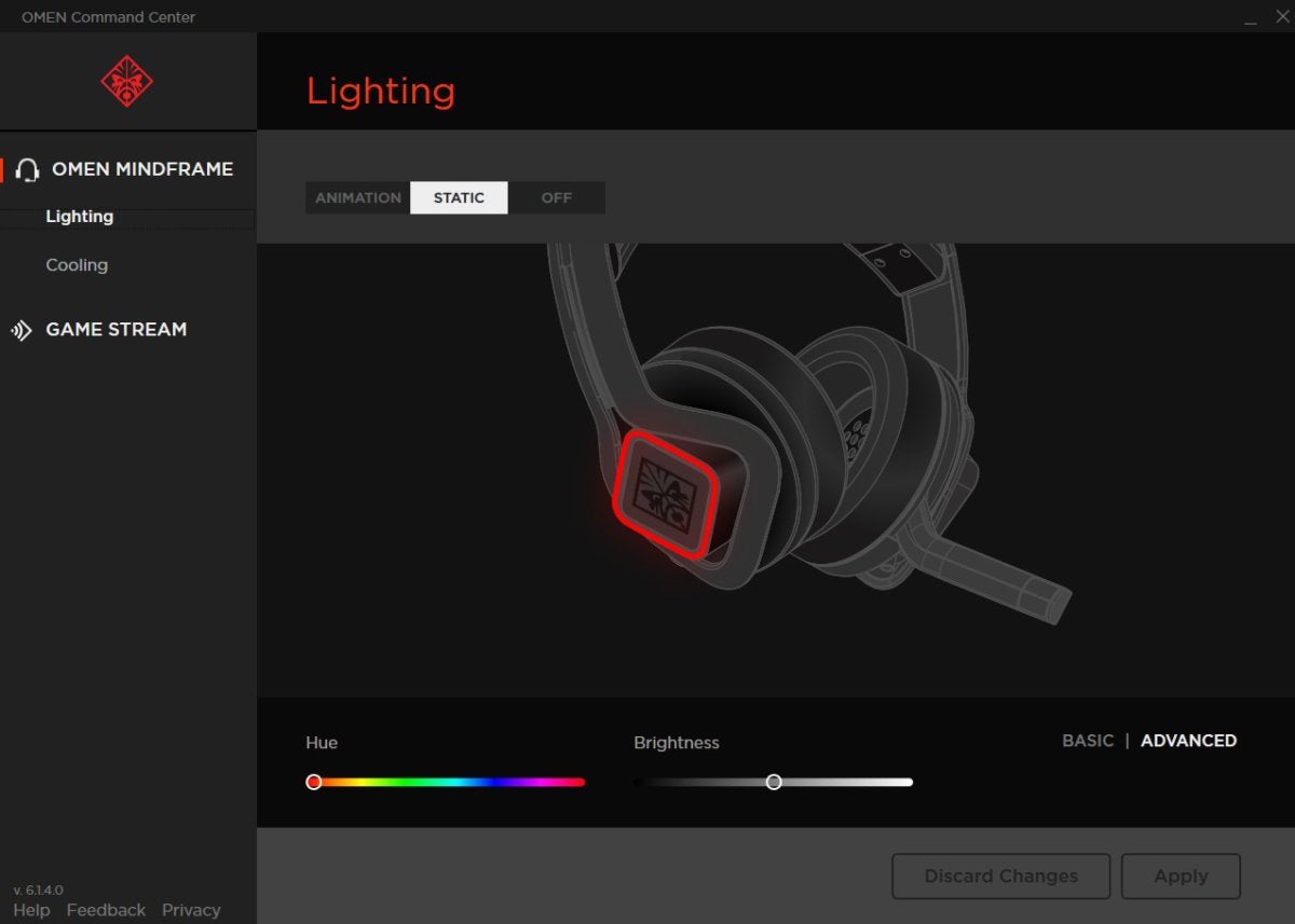 Hp omen discount mindframe cooling headset