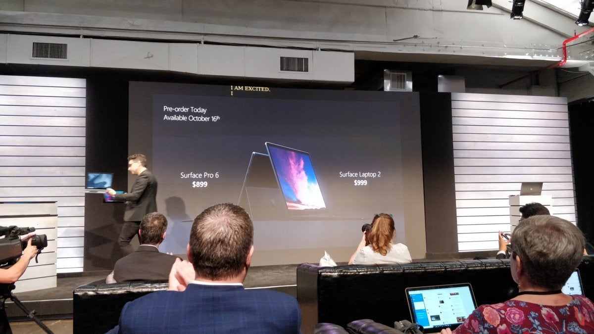 Surface Pro 6 Surface Laptop 2 Pricing