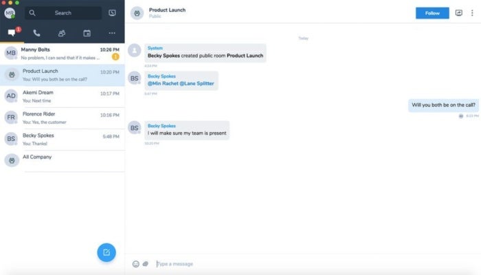 8x8 team messaging