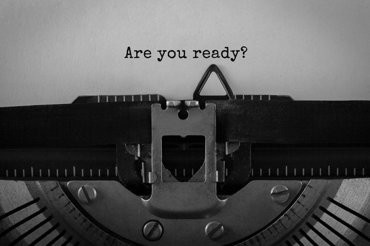 typewriter are you ready prepare contingency disaster recovery