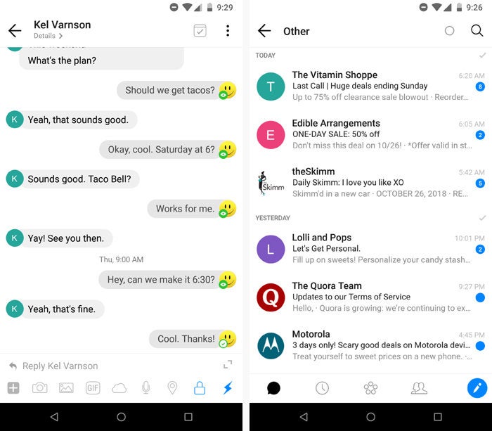 open android messaging