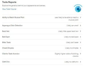 23andme traits