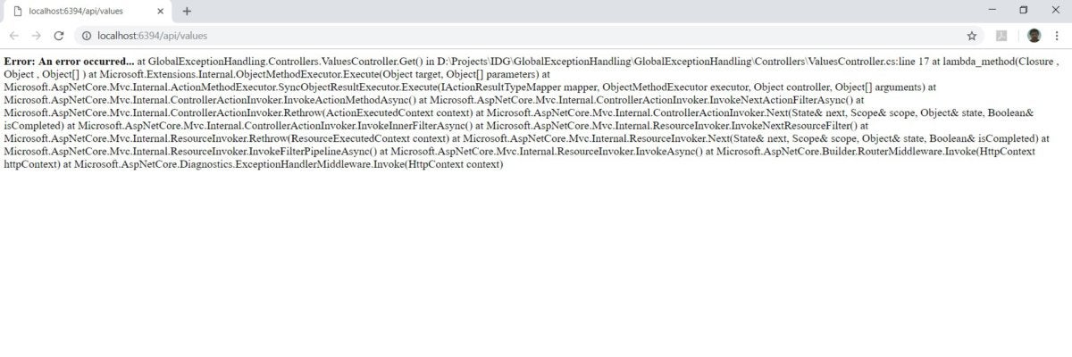 aspnet core global exception handling 2