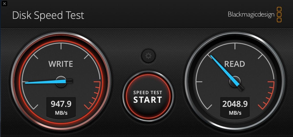 blackmagic ssd test macbook air 2018