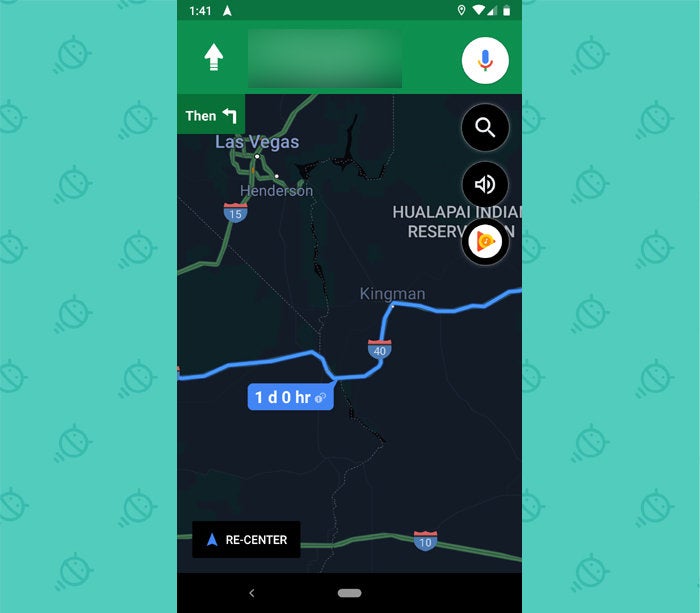 Modo oscuro de Android de Google Maps