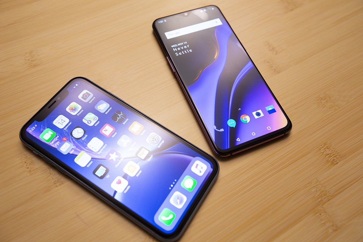 iphone xs vs android op 6t